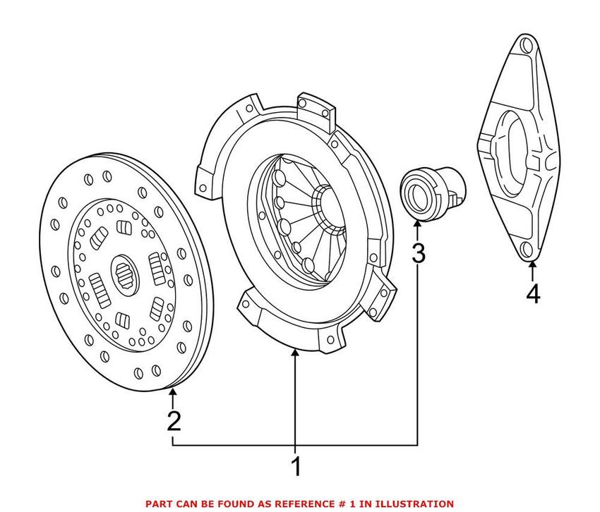 BMW Clutch Kit 21217837984